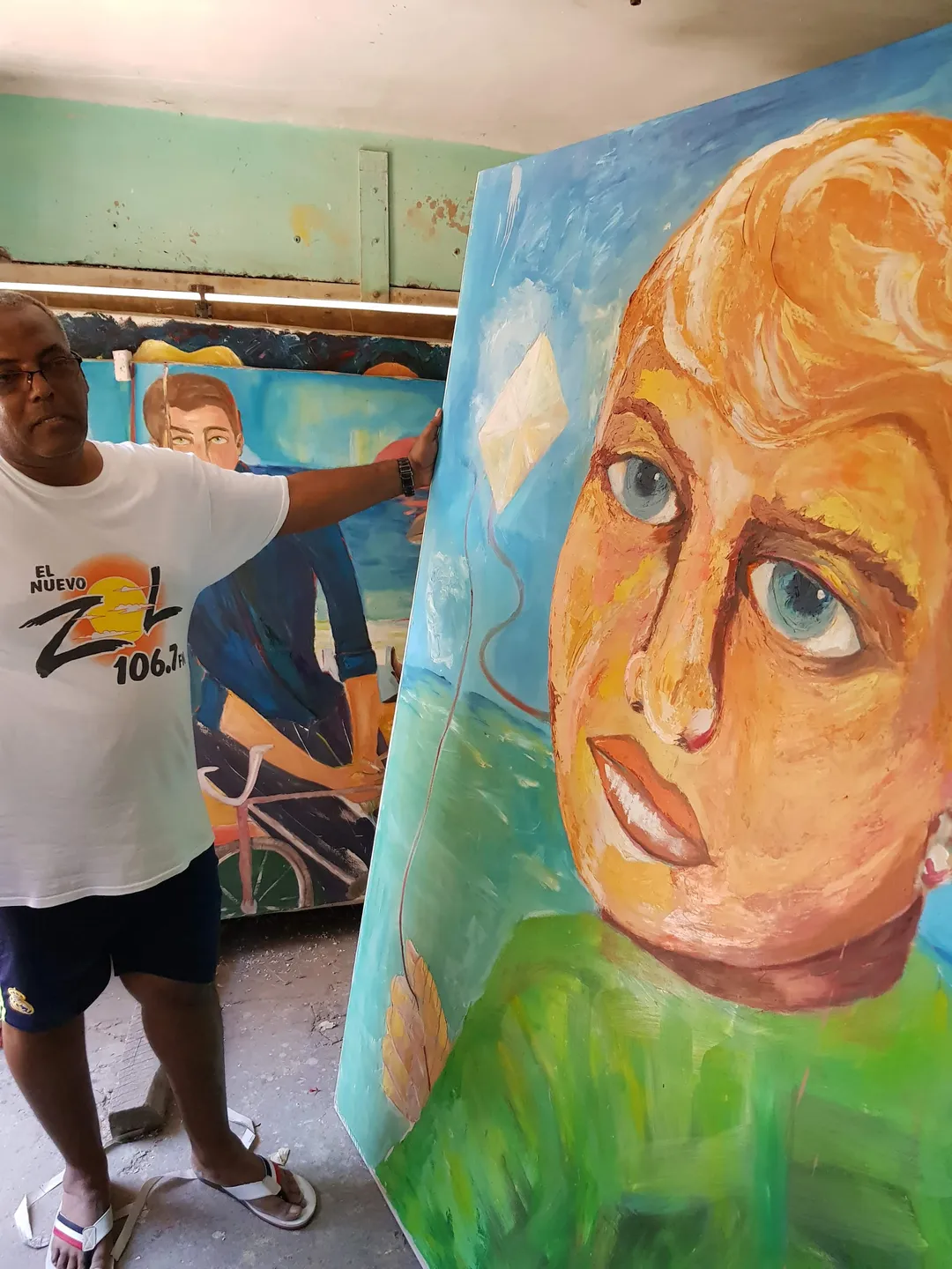 Víctor Alexis Puig en su taller de La Habana — vista 20