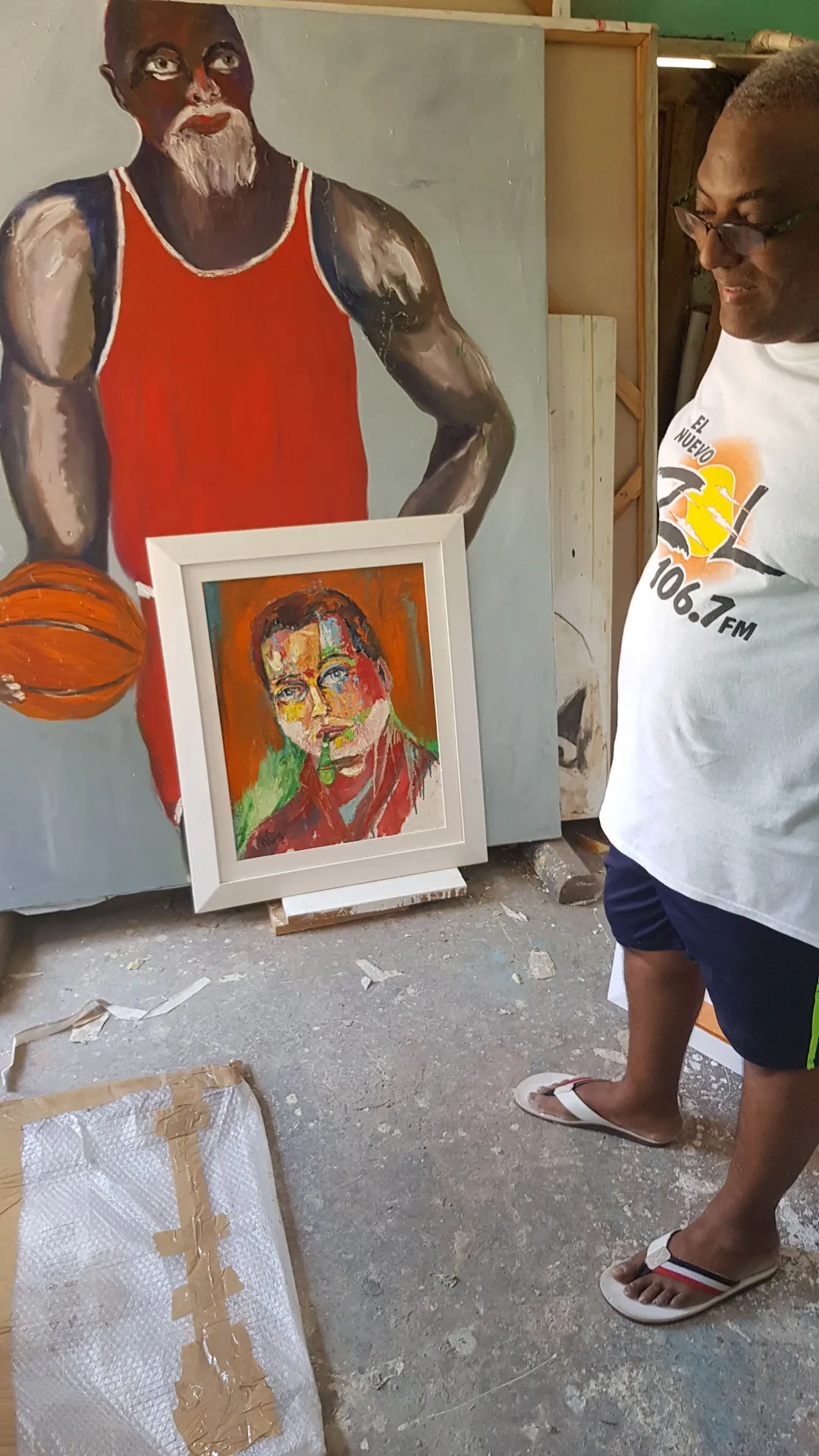 Víctor Alexis Puig en su taller de La Habana — vista 22