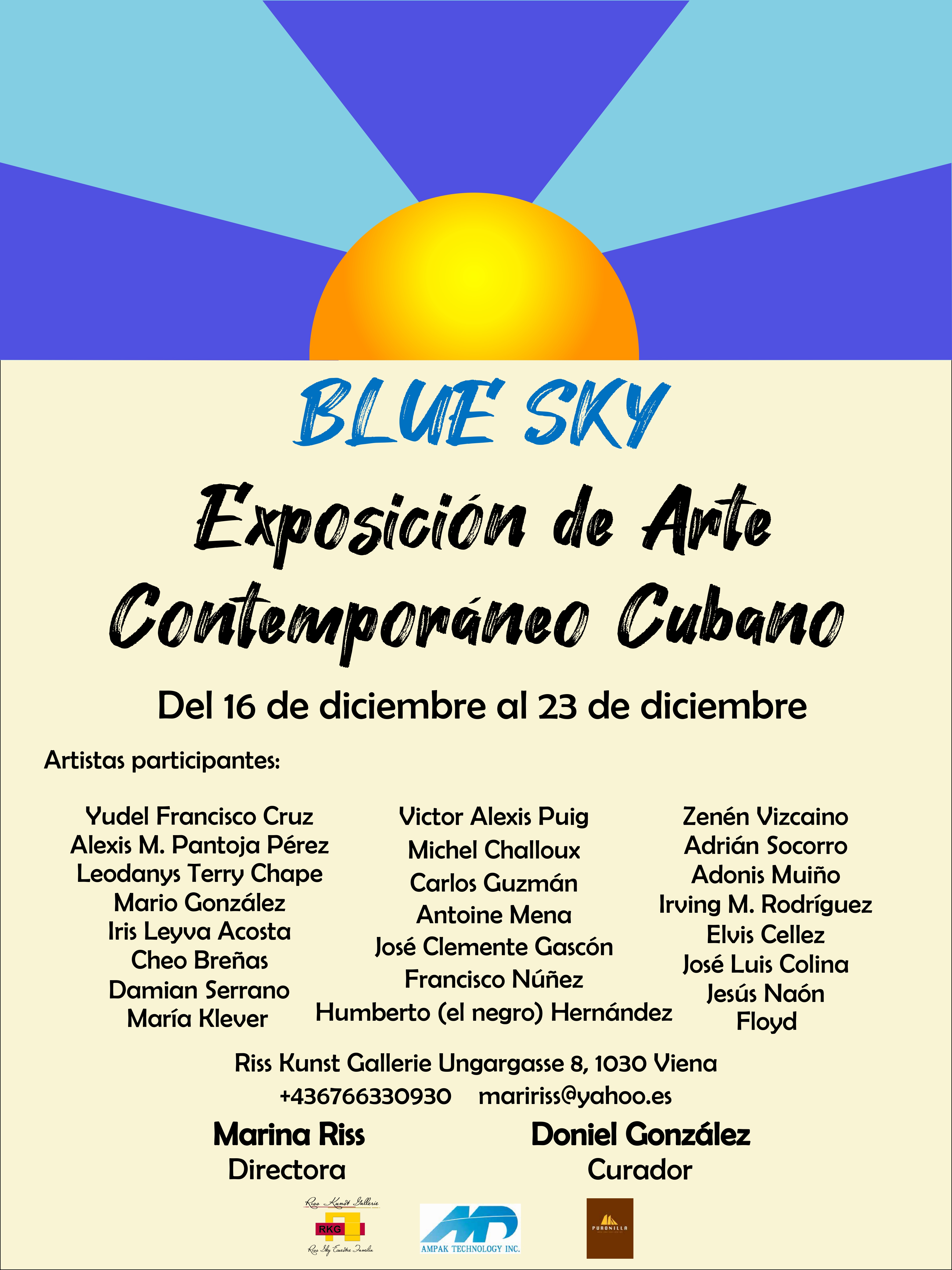 Cartel · Blue Sky · Arte Contemporáneo Cubano